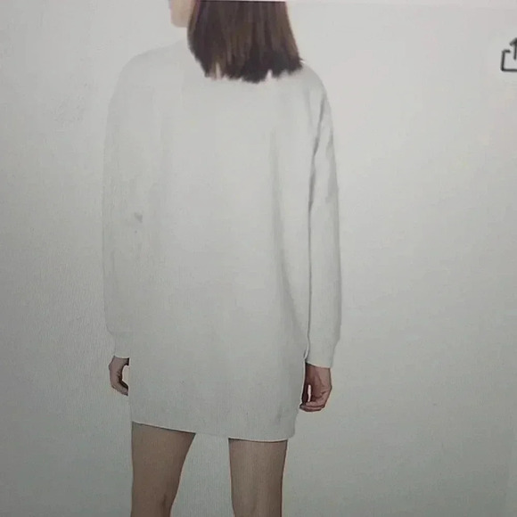 VINCE MOCK NECK MINI SWEATSHIRT DRESS SIZE XS - Picture 3 of 5